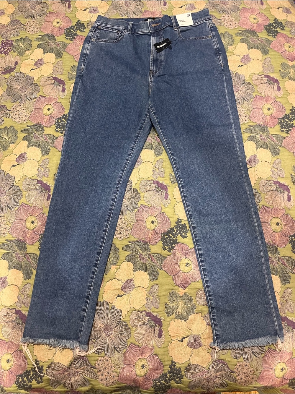 Women’s Express slim ankle super high-rise jeans